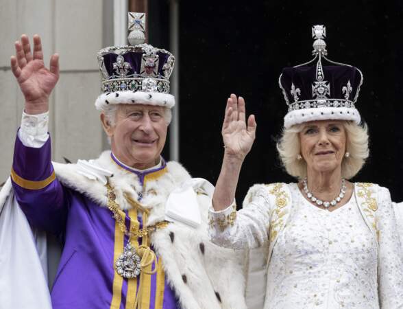 Charles et Camilla, enfin roi et reine, le 6 mai 2023. 