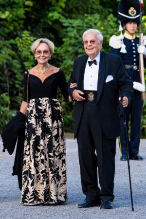 Bertil Bernadotte von Wisborg, Grevinnan Jill Bernadotte von Wisborg au théâtre du château de Drottningholm pour la représentation du Royal Opera Jubilee Theatre, le 14 septembre 2023