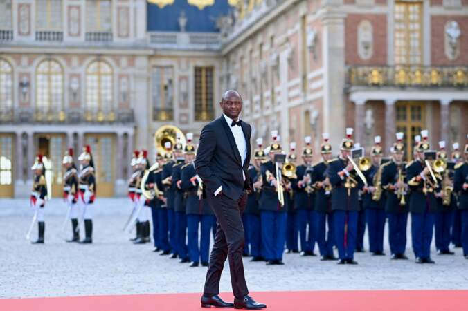 Patrick Vieira arrive au dîner d'État organisé à Versailles en l'honneur du roi Charles III et Camilla, ce mercredi 20 septembre 2023 