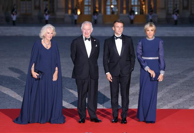CM - Dîner d'Etat au château de Versailles en l'honneur de la visite officielle du roi et de la reine d'Angleterre en France