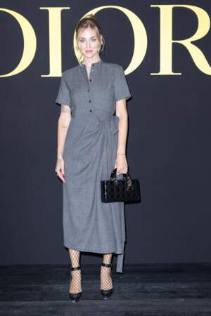 Chiara Ferragni sur le photocall du défilé Christian Dior Printemps/Été 2024 lors de la Fashion Week de Paris 