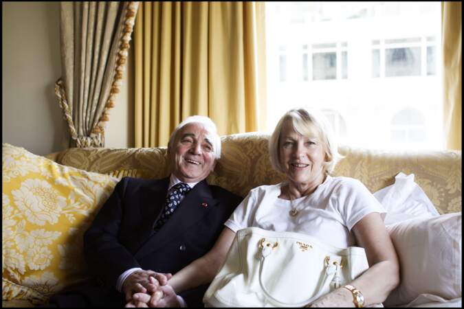 Charles Aznavour et sa dernière femme, Ulla, à New York en 2009.