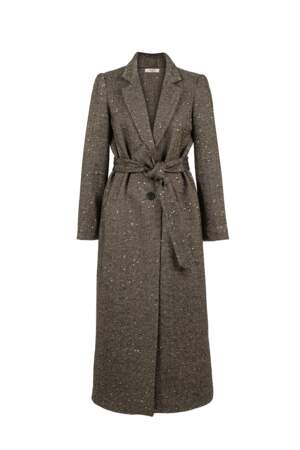 Manteau en laine mélangée et sequins, Twinset Milano, 429€