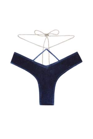 Culotte en velours bleu marine, Intimissimi, 16,90€
