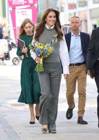 Kate Middleton lors d'une visite au centre communautaire Vsi Razom 