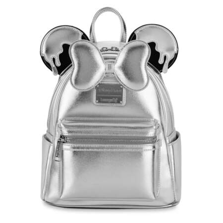 Loungefly Mini sac à dos Minnie Disney100 Celebration, 98€ disponible dans les boutiques du parc Disneyland Paris : Emporium, Walt Disney Studios et World of Disney.