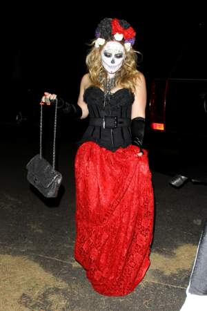 Hilary Duff et son maquillage Dia De Los Muertos