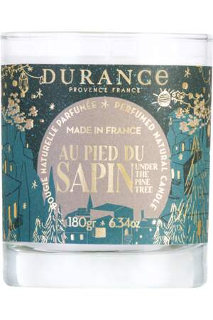 Bougie naturelle parfumée Au Pied du Sapin, Durance, 20,50€, disponible sur blissim.fr