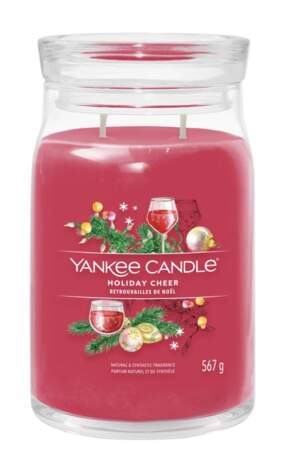 Bougie Retrouvailles de Noël, Yankee Candle, 34,90€, disponible sur www.yankeecandle.fr