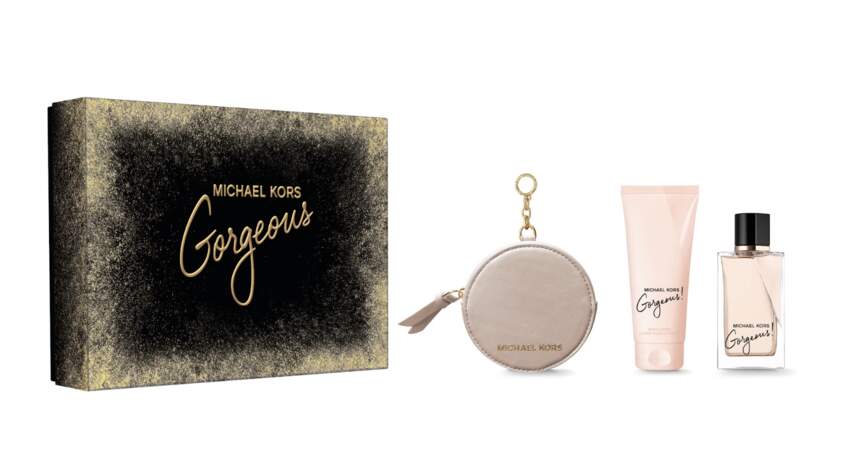 Coffret de parfum Gorgeous, Michael Kors, 98€