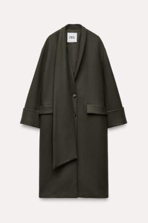 Zara - Manteau écharpe 