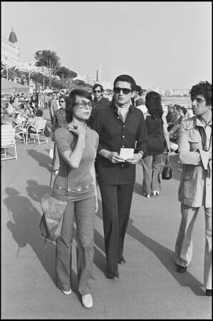 Claude Lelouch et Christine Cochet au Festival de Cannes en 1971.