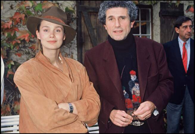 Claude Lelouch et Marie-Sophie Pochat en 1989.
