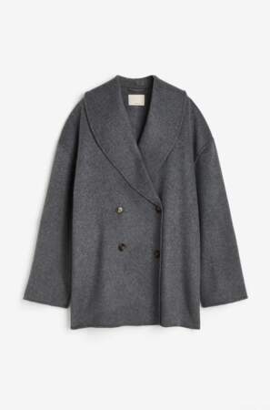 H&M - Manteau oversize en laine mélangée