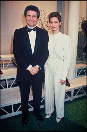 Claude Lelouch et Marie-Sophie Pochat photographiés à une remise de prix en 1988.