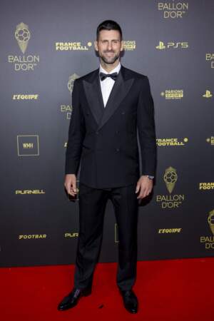 Novak Djokovic à la 67ème cérémonie du Ballon d’Or au Théâtre du Châtelet à Paris