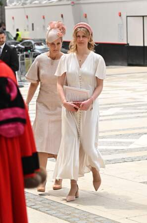 Louise Mountbatten-Windsor et sa mère lors de la messe du jubilé, célébrée à la cathédrale Saint-Paul de Londres en juin 2022
