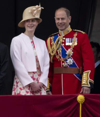 Lady Louise Windsor et son père le prince Edward, comte de Wessex à Trooping the Colour 2022