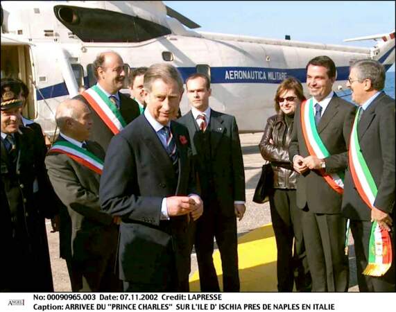 Le prince Charles à Ischia en Italie en 2002