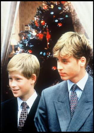 Les princes William et Harry en 1997. 