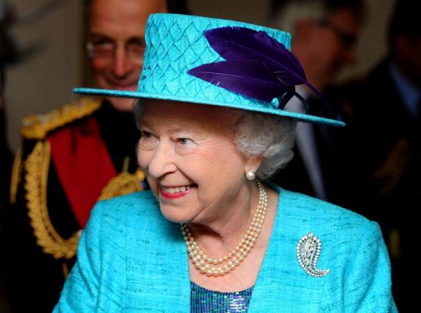 Elizabeth II en 2012 au château de Windsor.
