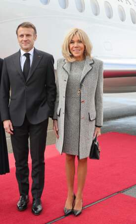 Emmanuel Macron et la première dame Brigitte Macron à Berne 