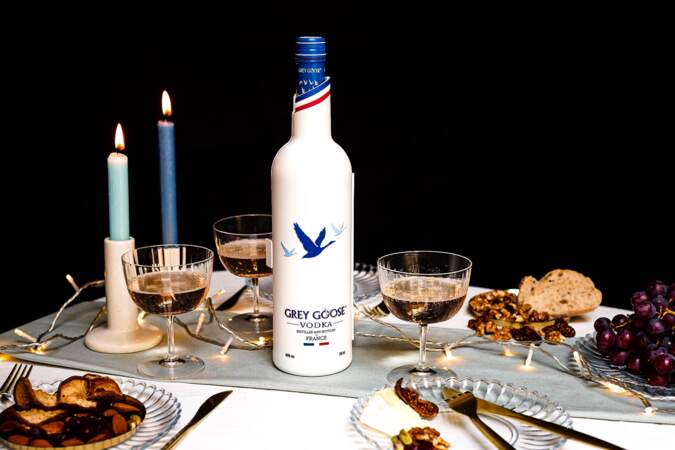 Vodka Grey Goose, bouteille édition limitée de fin d'année. 36 euros en grandes et moyennes surfaces.

(L'abus d'alcool est dangereux pour la santé. À consommer avec modération)