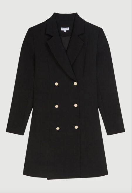 Robe noire blazer double boutonnage Claudie Pierlot, 325€