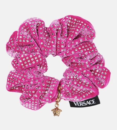 Chouchou Medusa en velours à ornements, Versace, 250€