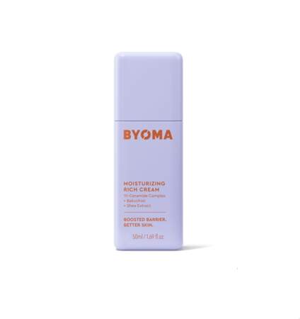 Crème Hydratante Riche - Soin visage hydratant, Byoma, 17€ les 50ml chez Sephora