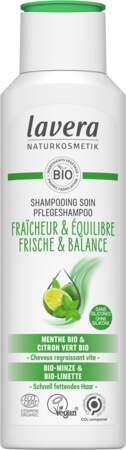 Shampooing Soin Fraîcheur & Equilibre, Lavera, 8€ les 250ml sur lavera.fr