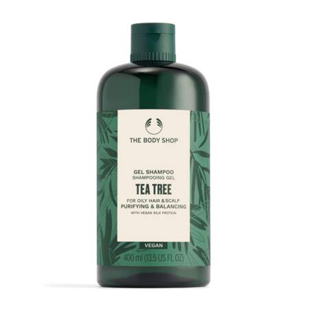 Shampooing Tea Tree, The Body Shop, 12€ les 100ml en boutique et sur thebodyshop.com
