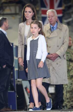 La princesse Charlotte visite le Royal International Air Tattoo (RIAT) à RAF Fairford, le 14 juillet 2023