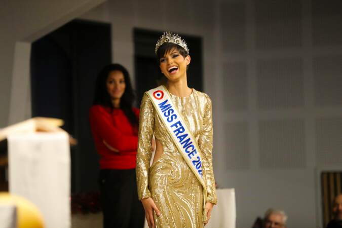 Eve Gilles, Miss France 2024, de retour dans sa ville natale de Quaedypre, le 20 Decembre 2023