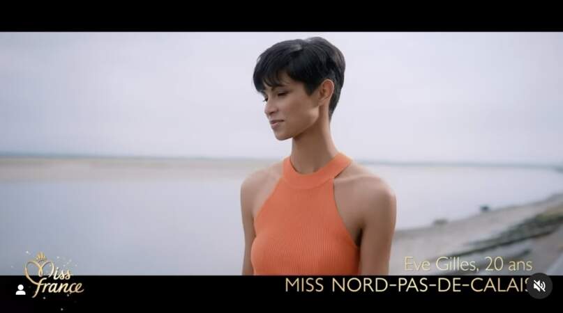 Eve Gilles dans son portrait diffusé sur TF1 le soir de l'élection de Miss France