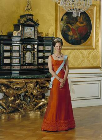 La reine Margrethe II de Danemark au palais de Fredensborg, le 2 juin 1967