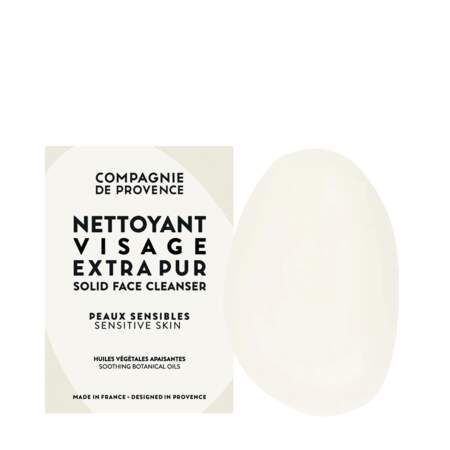 Nettoyant visage solide peaux sensibles, Compagnie de Provence, sur 18€ sur compagniedeprovence.com