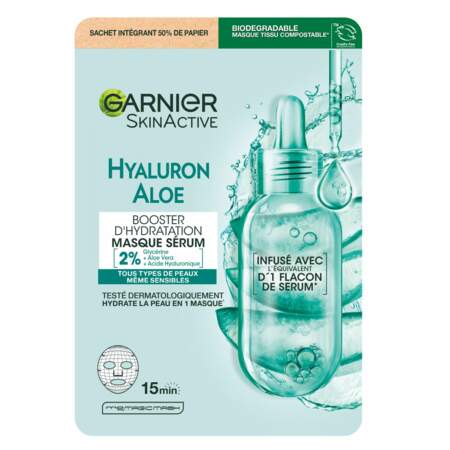 Masque sérum Hyaluron Aloe, Garnier Skin Active, 2,99€ en GMS