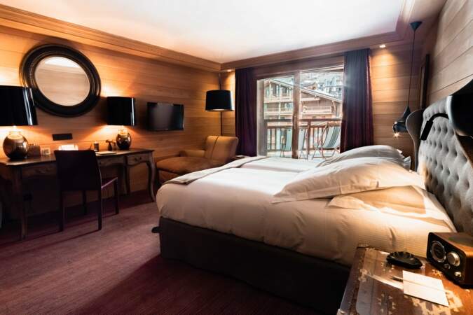 La chambre de l'hôtel Blizzard à Val d'Isère
