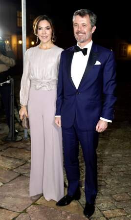 Le prince Frederik et La princesse Mary de Danemark à un dîner-concert au palais de Fredensborg pour l'industrie danoise du cinéma