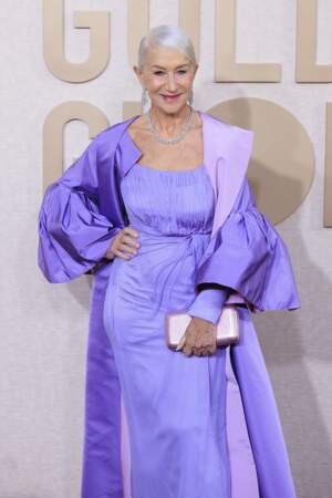 Helen Mirren sur le tapis rouge des Golden Globes 2024