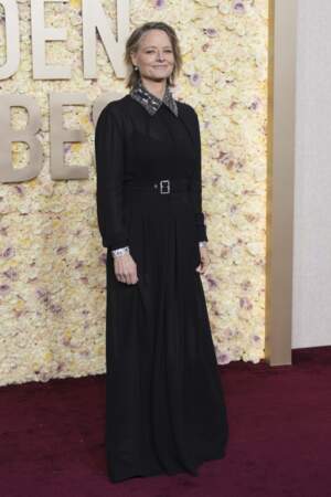 Jodie Foster sur le tapis rouge des Golden Globes 2024