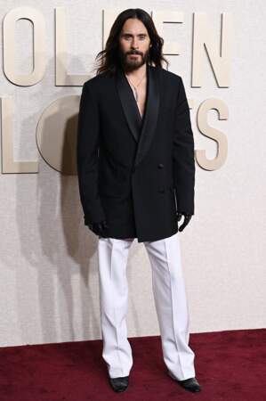 Jared Leto sur le tapis rouge des Golden Globes 2024