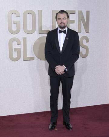 Leonardo Di Caprio sur le tapis rouge des Golden Globes 2024