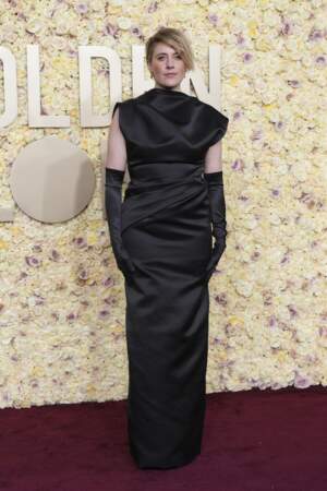 Greta Gerwig sur le tapis rouge des Golden Globes 2024
