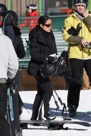 Salma Hayek fait du ski à Aspen
