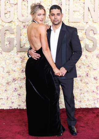 Wilmer Valderrama et Amanda Pacheco ont brillé dans des looks noir et blanc, à la 81ème cérémonie des Golden Globes au Beverly Hilton à Los Angeles 