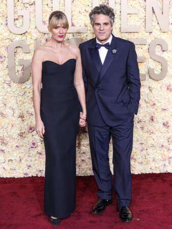 Mark Ruffalo et Sunrise Coigney à la 81ème cérémonie des Golden Globes au Beverly Hilton à Los Angeles