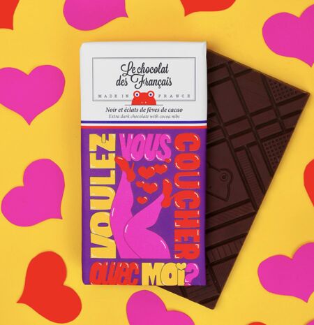 Tablette “Voulez-vous coucher avec moi ?”, Le chocolat des Français, 6,95€