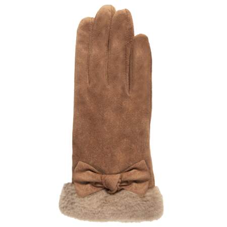 Gants ultra chaud tactiles camel, Isotoner, 18,99€